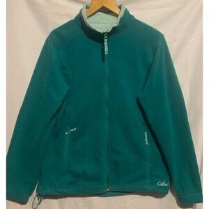 CABELAS Sweater Adult Large Green Full Zip‎ Sweatshirt Outdoors Mens/womens